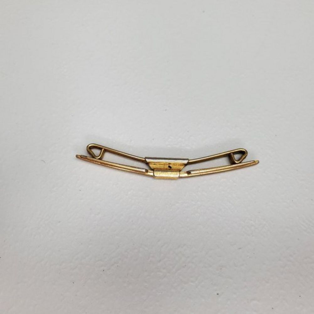 Swank Collar Bar Gold Tone Wire Wrap Art Deco Look‎